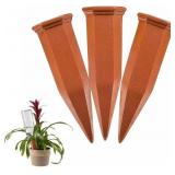 PLANT SELF-WATERING STAKES, 3, BROWN | TERRACOTTA,