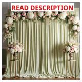 10 FT X 8 FT WRINKLE FREE LIGHT GREEN BACKDROP CUR