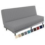 MAXIJIN JACQUARD FUTON COVER STRETCH ARMLESS FUTON
