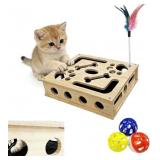 CAT NAIL FILE SCRATCH ENRICHMENT BOX FOR INDOOR CA