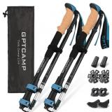 GPTCAMP COLLAPSIBLE HIKING TREKKING POLES WITH COR
