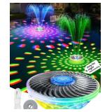 SOLAR POOL FOUNTAIN WITH LIGHT SHOW, 2026 UPGRADED