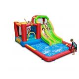 $251 HAPPY HOP INFLATABLE DOUBLE SLIDE WATER FUN P