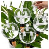 4 PACK 17.5 OZ PLANT WATERING GLOBES WITH COVERS S
