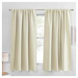 PONY DANCE BEIGE KITCHEN WINDOW CURTAINS 45 INCH L