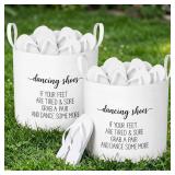 YUNGYAN 2 PCS WHITE WEDDING BASKETS 16 INCH LARGE