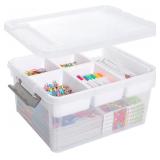 CITYLIFE 17QT CLEAR CRAFT ORGANIZERS AND STORAGE B