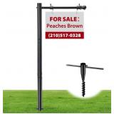 ESTATE SIGN POSTS, 7FT TALL METAL REAL ESTATE SIGN