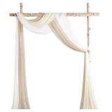 FLOROOM WEDDING ARCH DRAPING FABRIC 3 PANELS 20FT