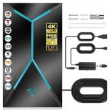 2026 UPGRADED TV ANTENNA INDOOR OUTDOOR, 2200+ MIL