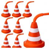 SAWYSINE 8 PACK CONSTRUCTION CONE CUPS WITH STRAWS