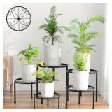 LINPLA 5-PACK DECENT METAL PLANT STANDS, HEAVY DUT