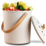LALASTAR COUNTERTOP COMPOST BIN WITH LID, MADE OF