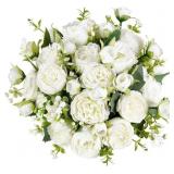 MKONO PEONIES ARTIFICIAL FLOWERS, SMALL SILK FLOWE