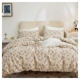 FLORAL COMFORTER SET TWIN 2 PIECES SOFT CHIC VINTA