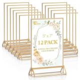 EHWINE 12 PACK ACRYLIC SIGN HOLDER 5 X 7, DOUBLE S