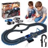ATLASONIX ELECTRIC RACE CAR TRACK SET, SLOT CAR RA