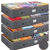 UNDER BED STORAGE BINS - 90L PACK OF 4 UNDER THE B