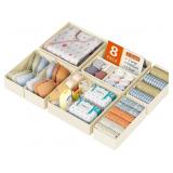 DIMJ DRAWER ORGANIZER CLOTHES, 8 PACK DRESSER ORGA