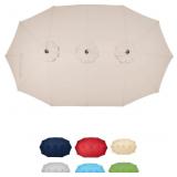 15FT DOUBLE SIDED PATIO UMBRELLA REPLACEMENT CANOP
