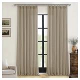 PINCH PLEATED LINEN CURTAINS 102 INCHES LONG 2 PAN