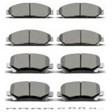 D1280 D1281 8PCS CERAMIC FRONT REAR BRAKE PADS WIT