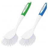 1 LOT OF 2-2 PACK AMAZER DISH BRUSH WITH HANDLE, K