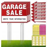 14PCS GARAGE SALE SIGNS,17" X 13",GARAGE SALE ARRO