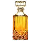 WHISKEY DECANTER WITH AIRTIGHT GEOMETRIC STOPPER,3