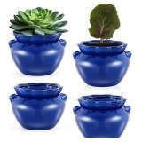 4 SETS AFRICAN VIOLET POTS 4 INCH SELF WATERING PO