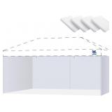 FANPAT 10X20FT SIDEWALLS FOR CANOPY, WHITE (4PCS S