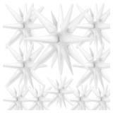 1 LOT OF 3-PARTYWOO WHITE STAR FOIL BALLOONS 10PCS