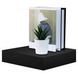 WELLAND 9 1/4 INCH BLACK MISSION FLOATING SHELVES