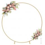 CHAMVIS METAL ROUND BALLOON ARCH KIT, 7.2FT (2.2M)
