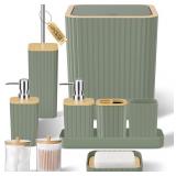 XLHOMO BATHROOM ACCESSORIES SET - ELEGANT SAGE GRE