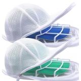 HAT WASHER CAGE FOR WASHING MACHINE (2 PACK - WHIT