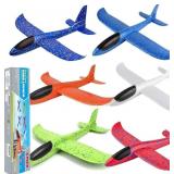 BOOTAA 6 PACK AIRPLANE TOYS, 17.5" LARGE THROWING
