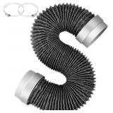 8FT DRYER VENT HOSE 4 INCH, FLEXIBLE ALUMINUM DRYE