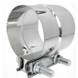 2.5 INCH EXHAUST CLAMP, 304 STAINLESS STEEL LAP JO