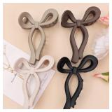 4 PCS BOW HAIR CLIPS ELEGANT HAIR CLAW BUTTERFLY H