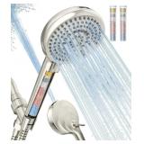 FILTERED SHOWER HEAD WITH HANDHELD, 10 SPRAY MODE