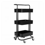 3-TIER STEEL CART WITH HANDLE
