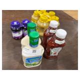 1 LOT (11) ASSORTED CONDIMENTS & SNACKS