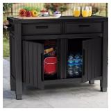 $150 KETER OUTDOOR GRILL TABLE, BUFFET, ENTERTAINM