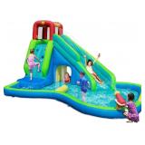 $650 INFLATABLE WATER SLIDE OASIS WITH AQUA CAVE,