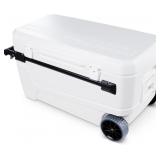$140 IGLOO MAXCOLD GLIDE 110QT WHEELED COOLER | IN