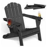 FOLDING ADIRONDACK CHAIR, HDPE PATIO ADIRONDACK CH