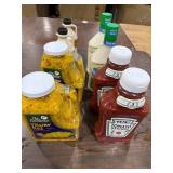 1 LOT (8) ASSORTED CONDIMENTS & SIDES