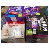 1 LOT (4) ASSORTED DIAPERS