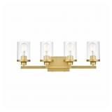 $180 SIMPLY LIVING 25 IN. 4-LIGHT MODERN BRASS VAN